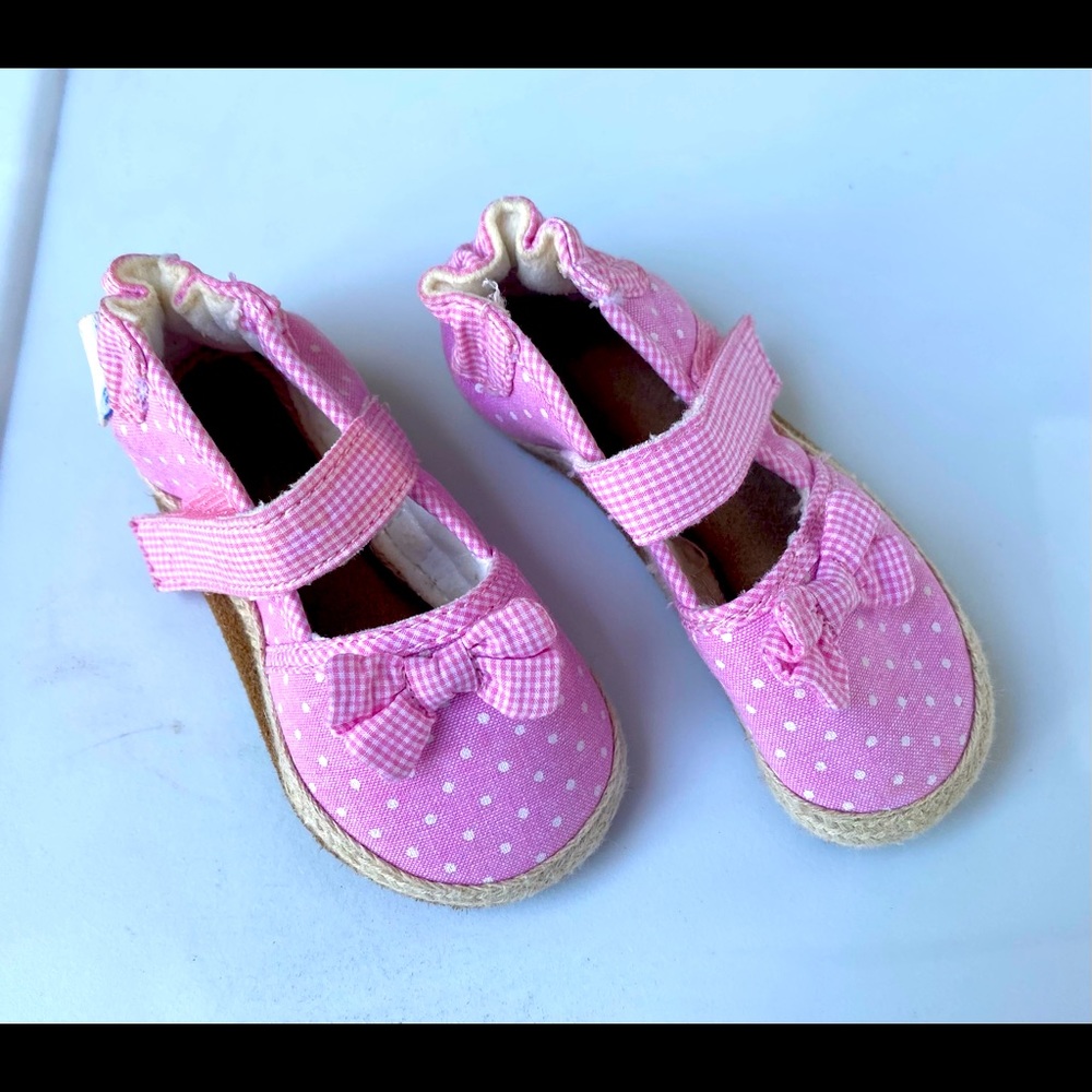 Baby Girl 6-12 Mos Pink Spring Summer Crib Shoes